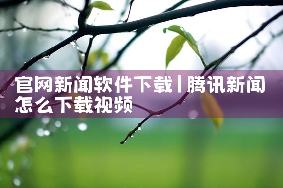 官网新闻软件下载