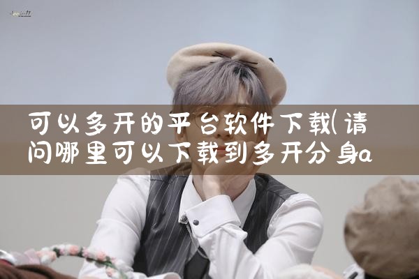 可以多开的平台软件下载